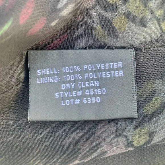 Jill Stuart Women’s Butterfly Pattern Ruffle Wrap Mini Dress Puff Sleeve Size 2 - Picture 7 of 7